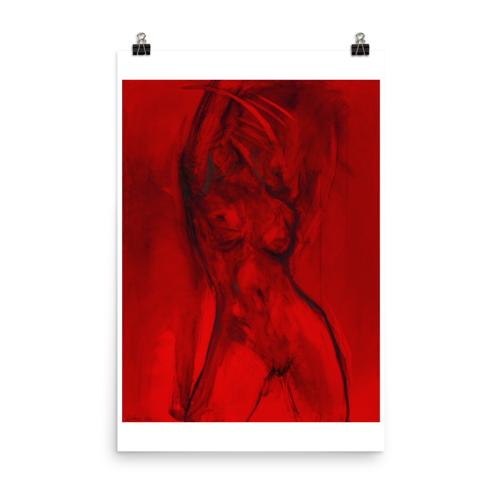 Print- red blooded woman