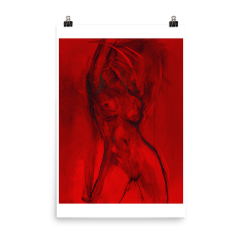 Print- red blooded woman